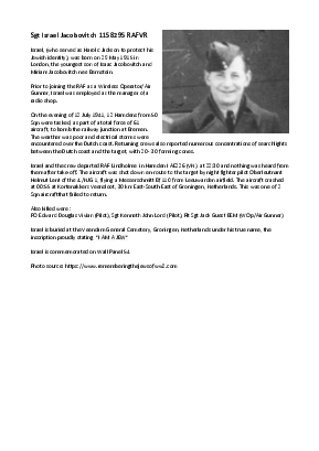 A preview of a PDF biography for Jacobovitch, Israel